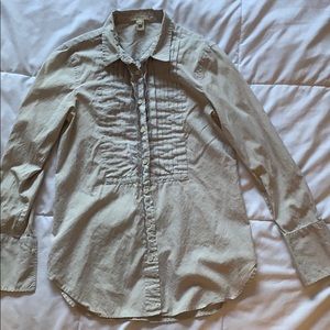 JCrew pleated button up